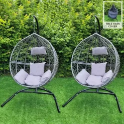 Jardi 2 Grey Egg Chairs -Parasol Shop 2 grey rattan egg chairs 28560 003 uk.jpg.mst