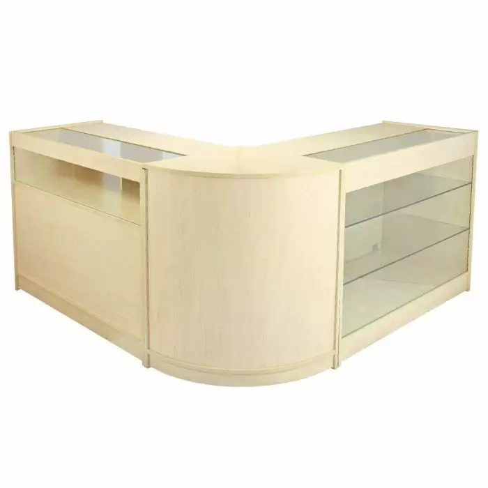 MonsterShop Pisces Maple Shop Counter & Retail Display Set 3 MonsterShop Pisces Maple Shop Counter & Retail Display Set
