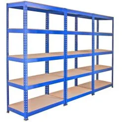 Monster Racking Q-Rax Blue Shelving Units - 90cm X 180cm X 50cm 12 Monster Racking Q-Rax Blue Shelving Units - 90cm X 180cm X 50cm -Parasol Shop 7001 005 2nd