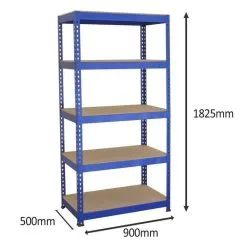 Monster Racking Q-Rax Blue Shelving Units - 90cm X 180cm X 50cm 13 Monster Racking Q-Rax Blue Shelving Units - 90cm X 180cm X 50cm -Parasol Shop 7001 006 2nd