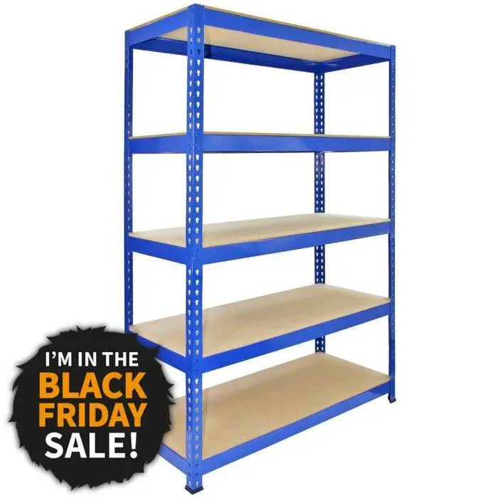 Monster Racking Q-Rax Blue Metal Shelving Units - 120cm X 180cm X 50cm 4 Monster Racking Q-Rax Blue Metal Shelving Units - 120cm X 180cm X 50cm - Image 2