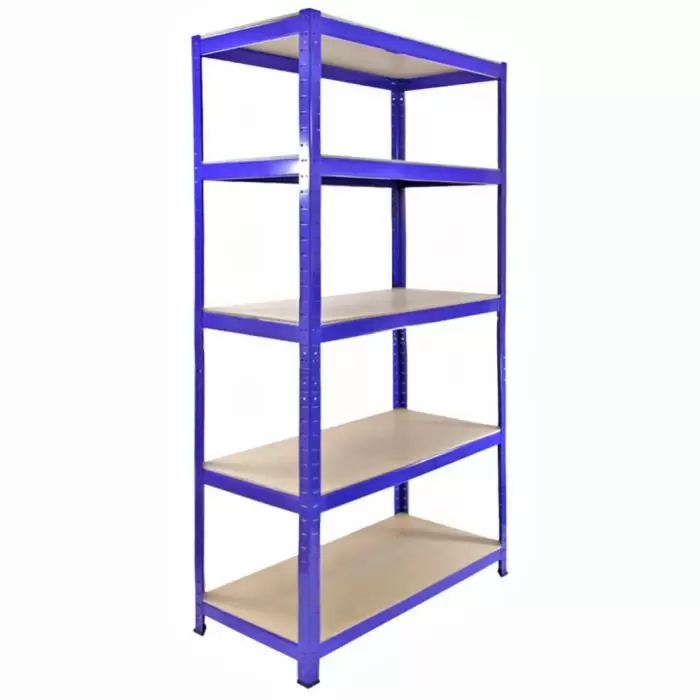 Monster Racking T-Rax Metal Storage Shelves, Blue, 90cm W, 45cm D, Set Of 5 6 Monster Racking T-Rax Metal Storage Shelves, Blue, 90cm W, 45cm D, Set Of 5 - Image 4