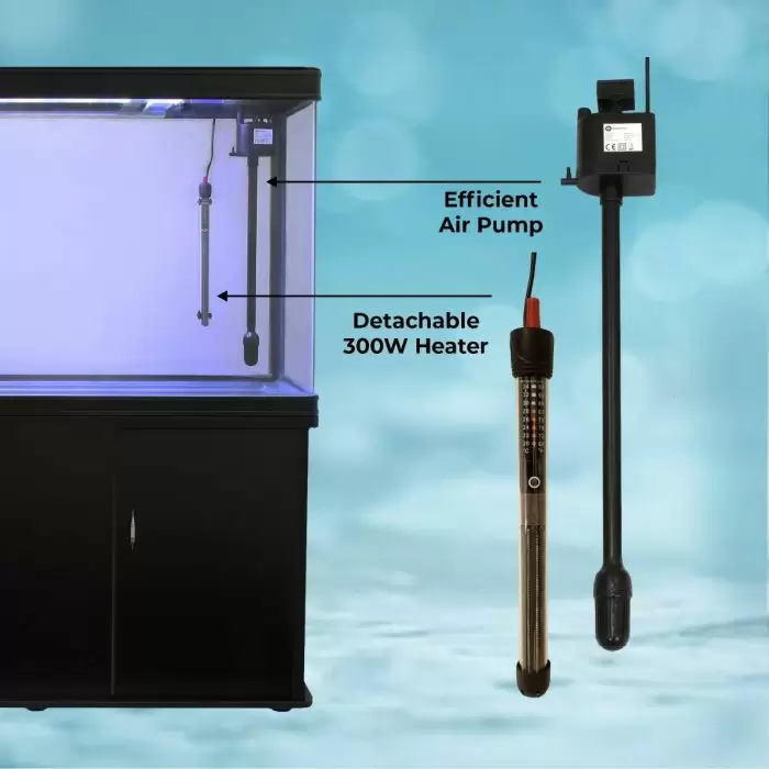 MonsterShop Aquarium Fish Tank & Cabinet - Black 7 MonsterShop Aquarium Fish Tank & Cabinet - Black - Image 5