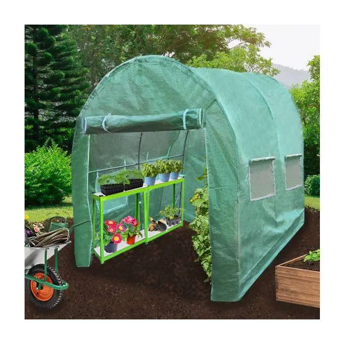 MonsterShop Polytunnel 25mm 3m X 2m With Racking 4 MonsterShop Polytunnel 25mm 3m X 2m With Racking - Image 2