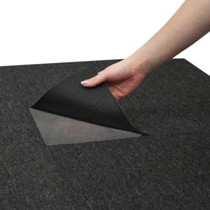 MonsterShop Platinum Black Carpet Tiles With Spray Adhesive 6 MonsterShop Platinum Black Carpet Tiles With Spray Adhesive - Image 4