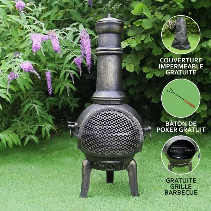 MonsterShop Cast Iron Chiminea 6 MonsterShop Cast Iron Chiminea - Image 4
