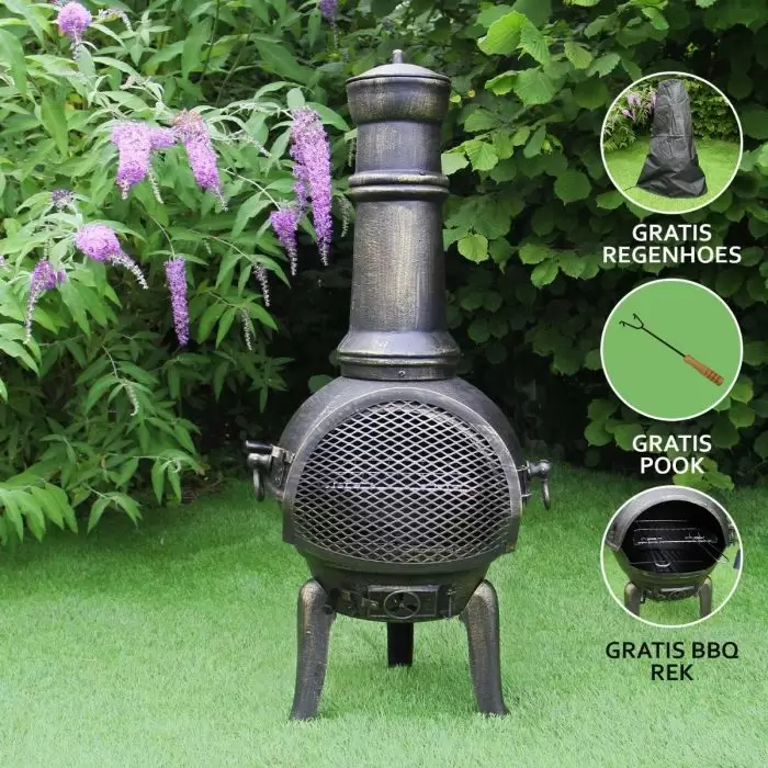MonsterShop Cast Iron Chiminea 4 MonsterShop Cast Iron Chiminea - Image 2