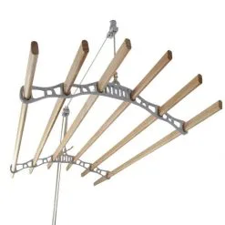 MonsterShop Clothing Airer Ceiling Pulley - White - 1.2m 12 MonsterShop Clothing Airer Ceiling Pulley - White - 1.2m -Parasol Shop clothing airer 24529 004