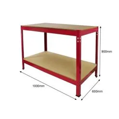 Monster Racking Q-RAX Red Workbench 100cm 13 Monster Racking Q-RAX Red Workbench 100cm -Parasol Shop dimensions red