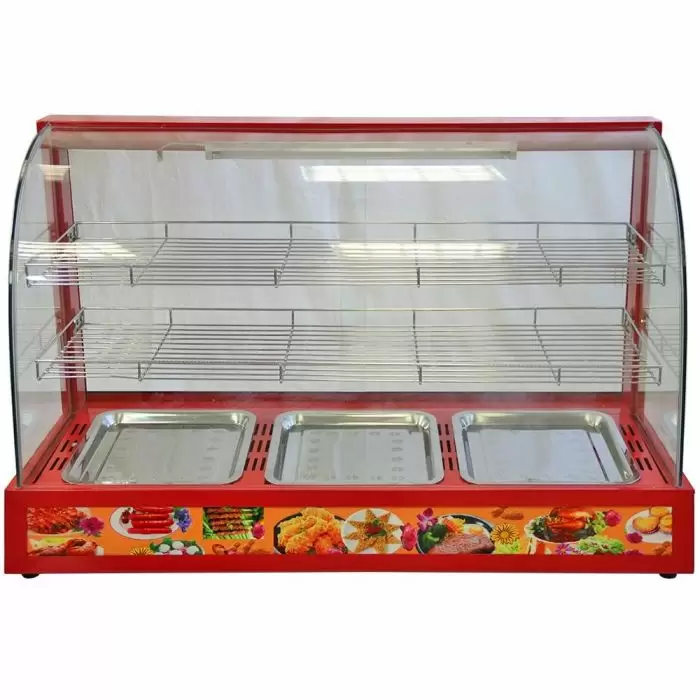 KuKoo 90cm Wide Glass Food Warmer & 6 Tongs 6 KuKoo 90cm Wide Glass Food Warmer & 6 Tongs - Image 4