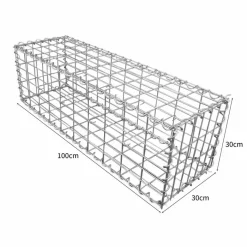 MonsterShop Gabion Baskets 100 X 30 X 30cm / 3 Pack -Parasol Shop gabion baskets and cages 24961 image 4.jpg.mst