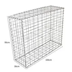 MonsterShop Gabion Baskets 100 X 95 X 30cm / 2 Pack -Parasol Shop gabion baskets and cages 24964 image 4