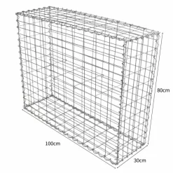 MonsterShop Gabion Baskets 100 X 80 X 30cm / 4 Pack 13 MonsterShop Gabion Baskets 100 X 80 X 30cm / 4 Pack -Parasol Shop gabion baskets and cages 25308 image 4.jpg.mst