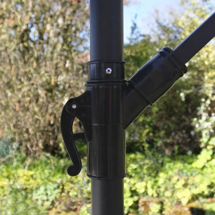 MonsterShop Green Cantilever Parasol & Square Base 8 MonsterShop Green Cantilever Parasol & Square Base - Image 6