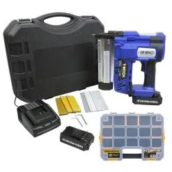 T-Mech Nail & Staple Gun With Additional Battery And Organiser Case