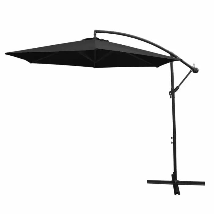 MonsterShop Black Cantilever Parasol 3 MonsterShop Black Cantilever Parasol