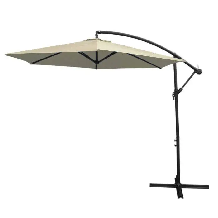 MonsterShop Cream Cantilever Parasol 3 MonsterShop Cream Cantilever Parasol