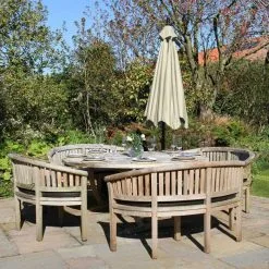 MonsterShop Cream Cantilever Parasol & Square Base -Parasol Shop parasol cream square base 28119 006