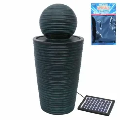MonsterShop Round Ball Solar Water Feature With Aquatic Cleaner