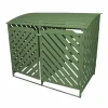 MonsterShop Sage Green Double Wheelie Bin Storage -Parasol Shop sage green double wheelie bin storage 1.jpg.mst