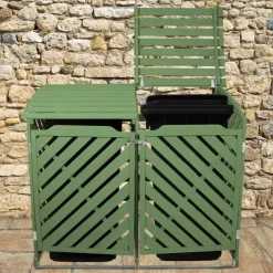 MonsterShop Sage Green Double Wheelie Bin Storage 10 MonsterShop Sage Green Double Wheelie Bin Storage -Parasol Shop sage green double wheelie bin storage 2.jpg.mst