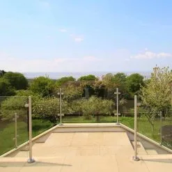 MonsterShop Stainless Steel Balustrade, Mid Post, 90cm H 10 MonsterShop Stainless Steel Balustrade, Mid Post, 90cm H -Parasol Shop stainless steel balustrade mid post 90cm image 2