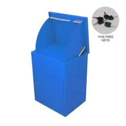 MonsterShop Blue Parcel Post Box -Parasol Shop uk new