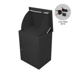MonsterShop Black Parcel Post Box 10 MonsterShop Black Parcel Post Box -Parasol Shop uk new 1