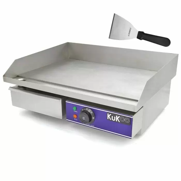 KuKoo 50cm Wide Electric Griddle & Griddle Scraper 3 KuKoo 50cm Wide Electric Griddle & Griddle Scraper