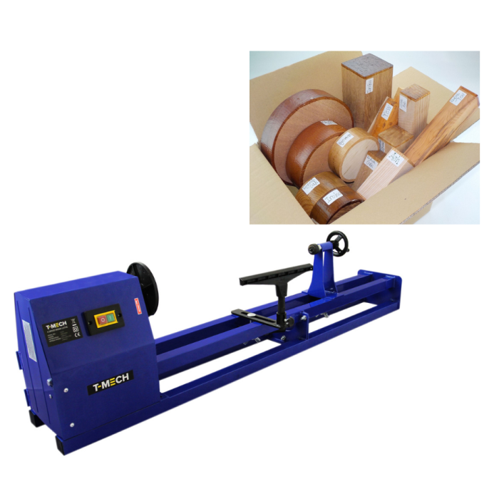 T-Mech Electric Wood Lathe & English Woods Mixed Blank Selection Box 4 T-Mech Electric Wood Lathe & English Woods Mixed Blank Selection Box - Image 2